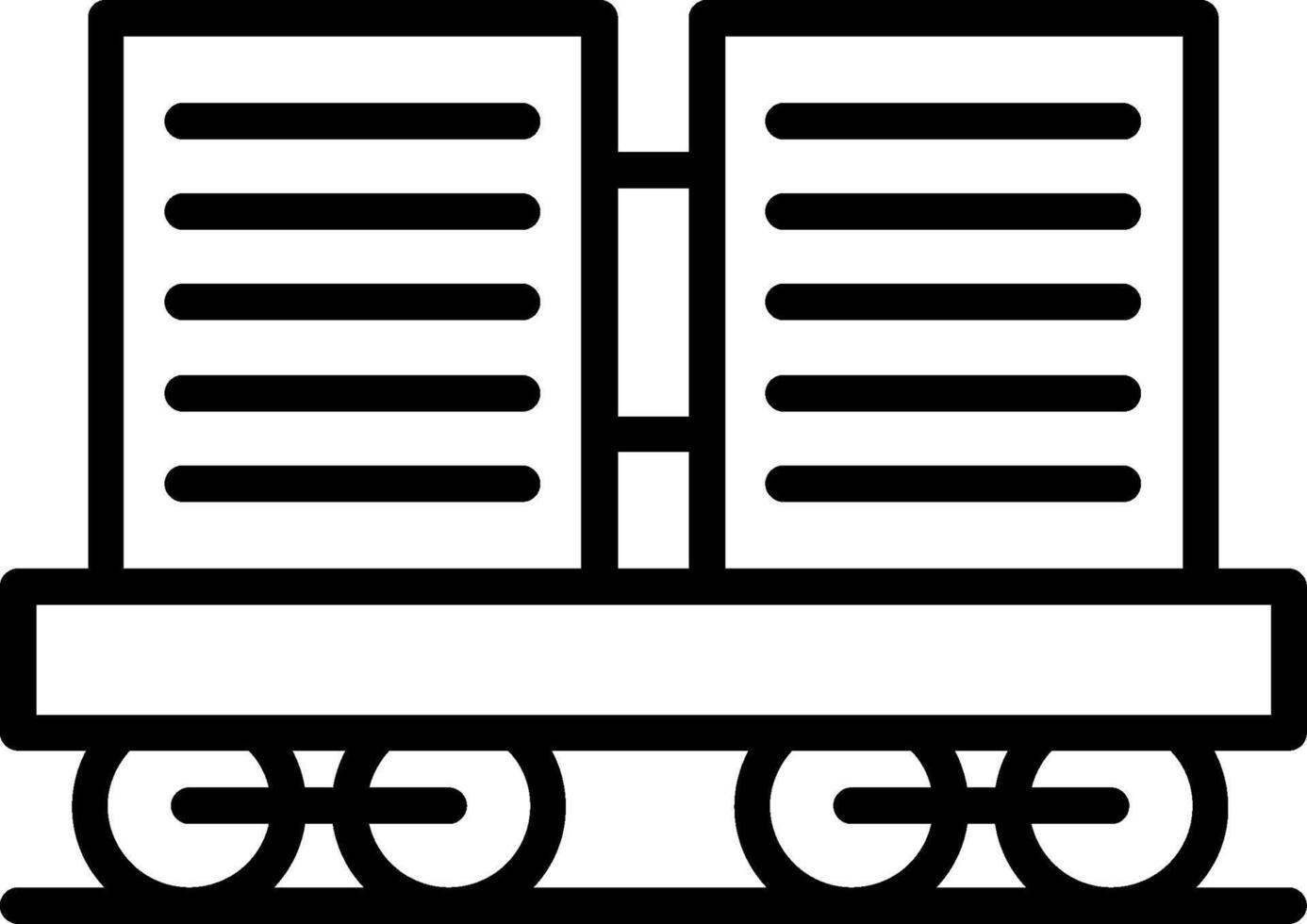 Cargo Train Line Icon Design vector