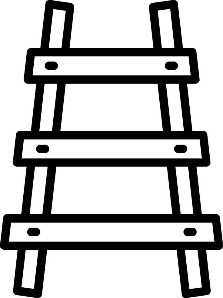 Railroad Line Icon Design vector