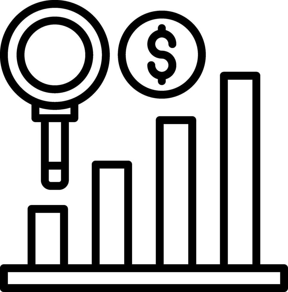 Predictive Line Icon Design vector
