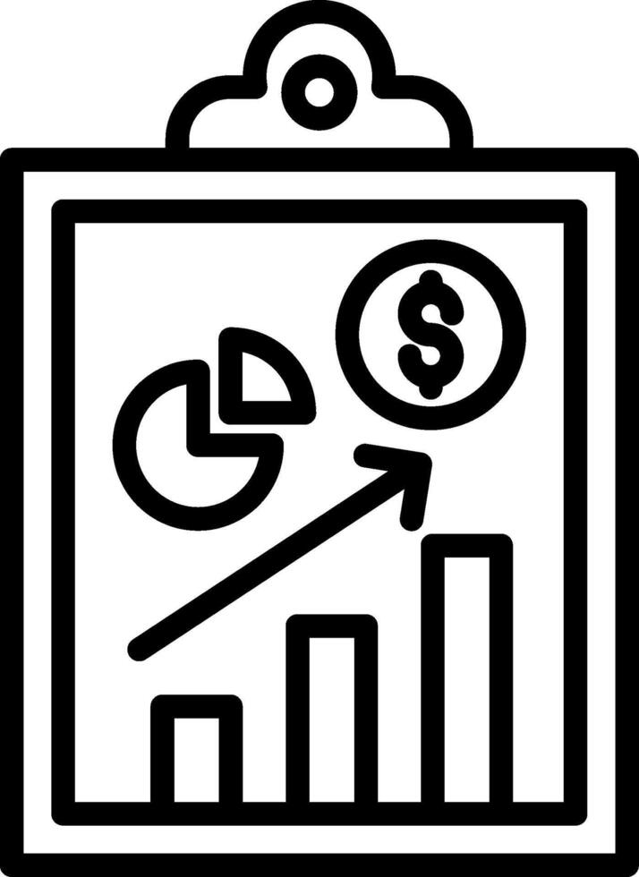 Clipboard Line Icon Design vector