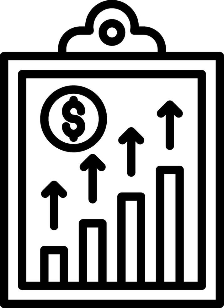 Profit Line Icon Design vector
