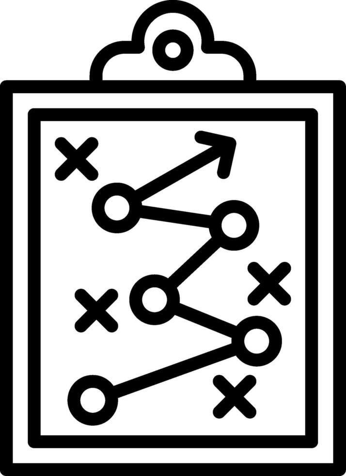 Marketing Strategy Line Icon Design vector