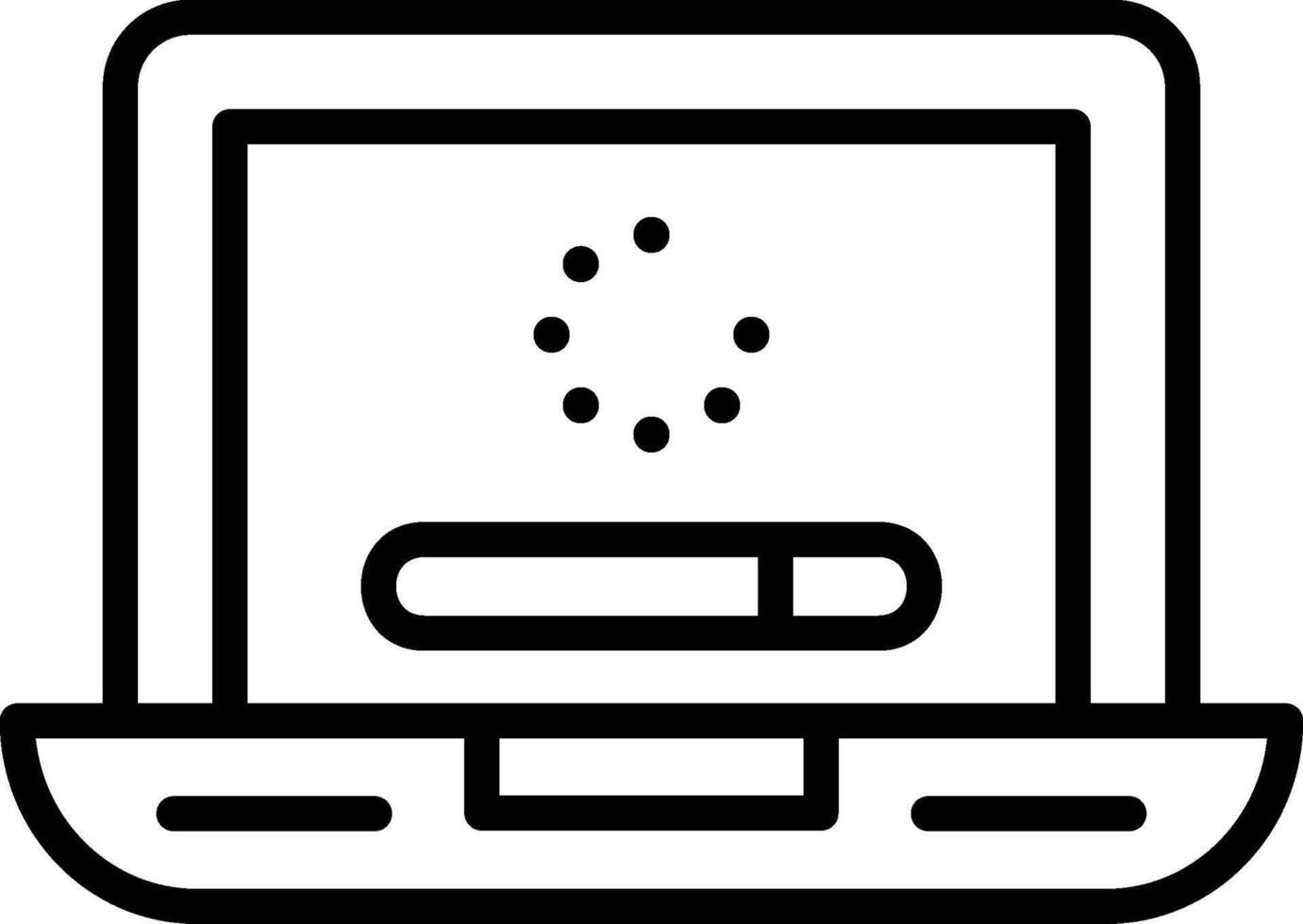 Loading Line Icon Design vector