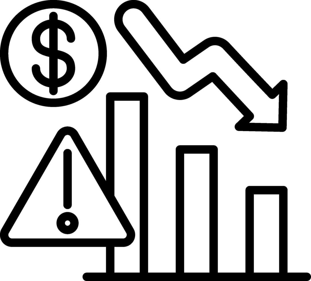 Crisis Line Icon Design vector