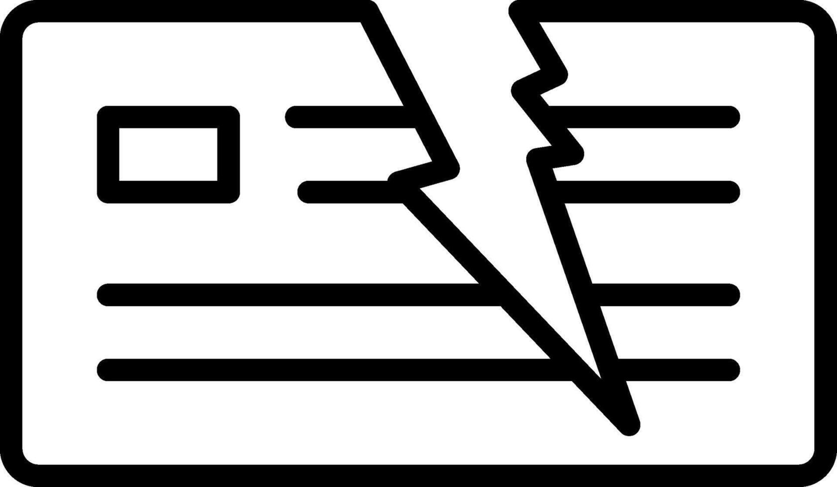 Credit Card Line Icon Design vector