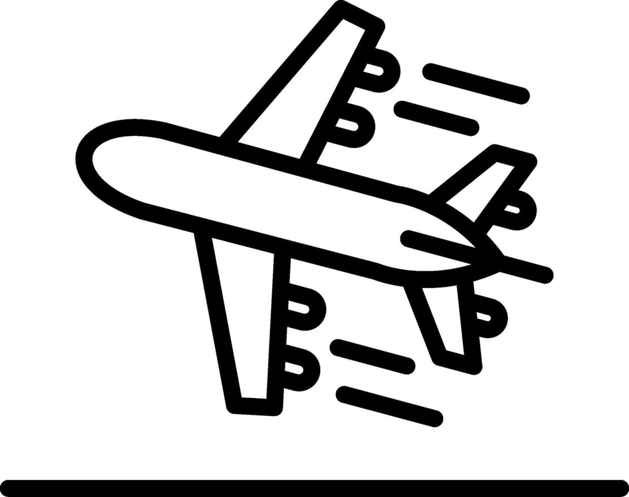 Departure Line Icon Design vector