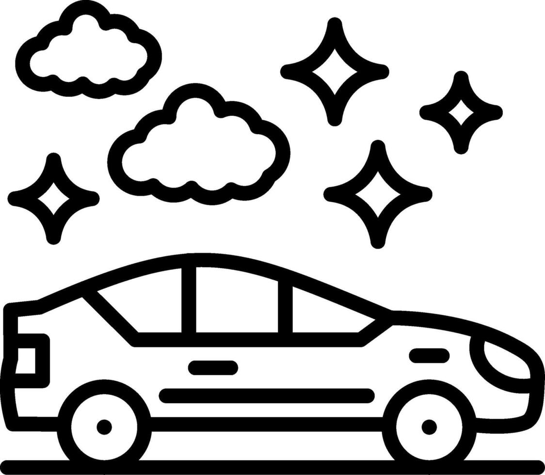 Car Line Icon Design vector