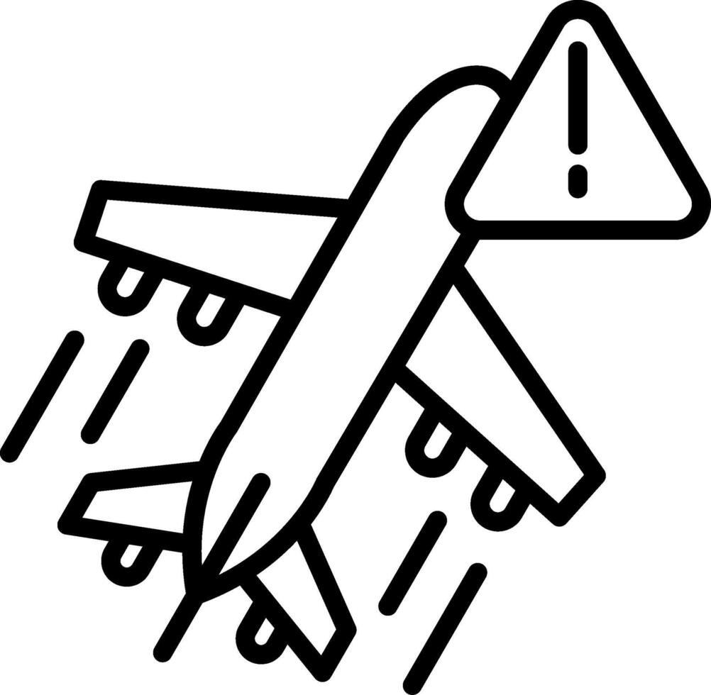 Important Notice Line Icon Design vector