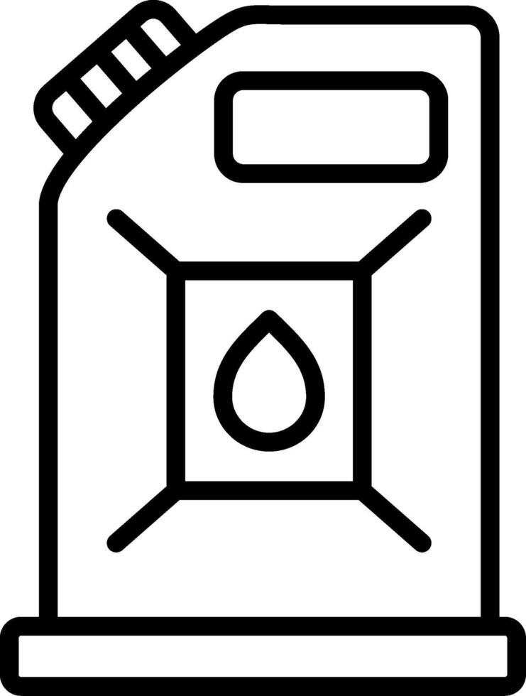 Canister Line Icon Design vector