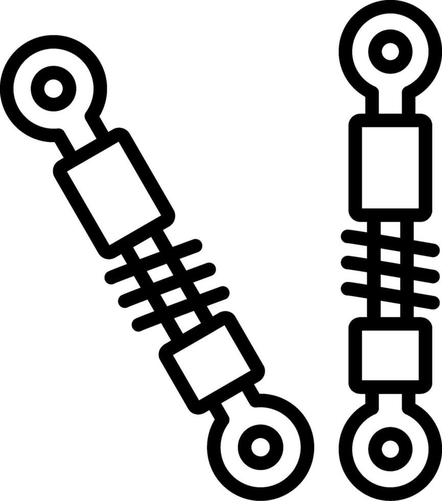 Damper Line Icon Design vector