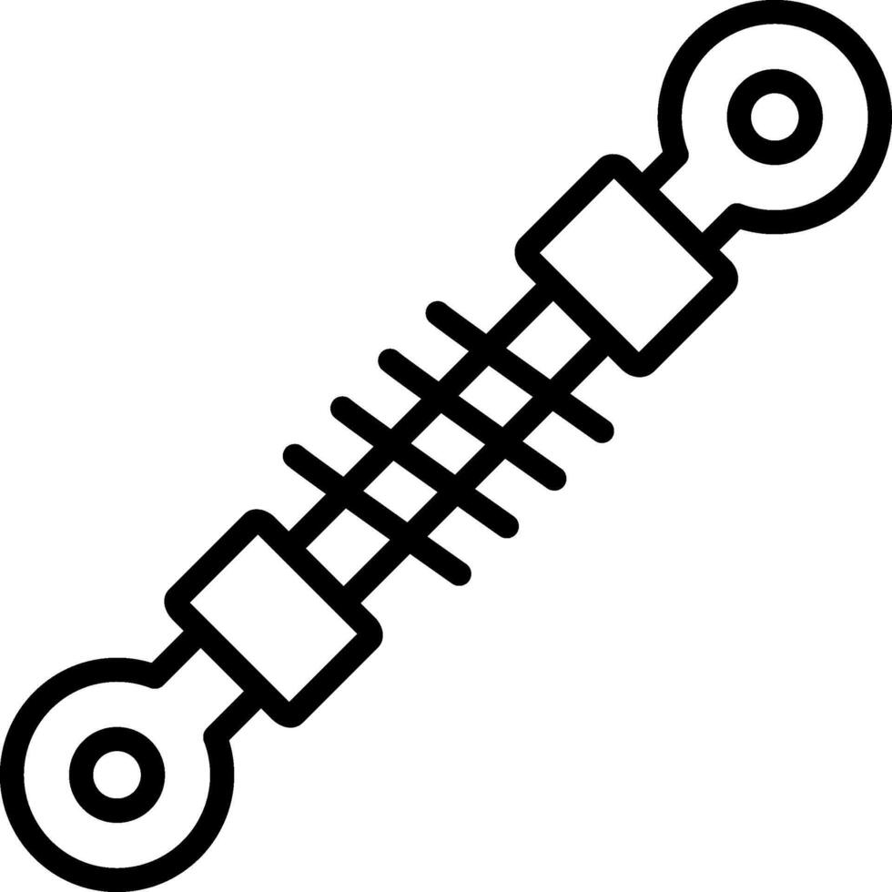 Shock Absorber Line Icon Design vector