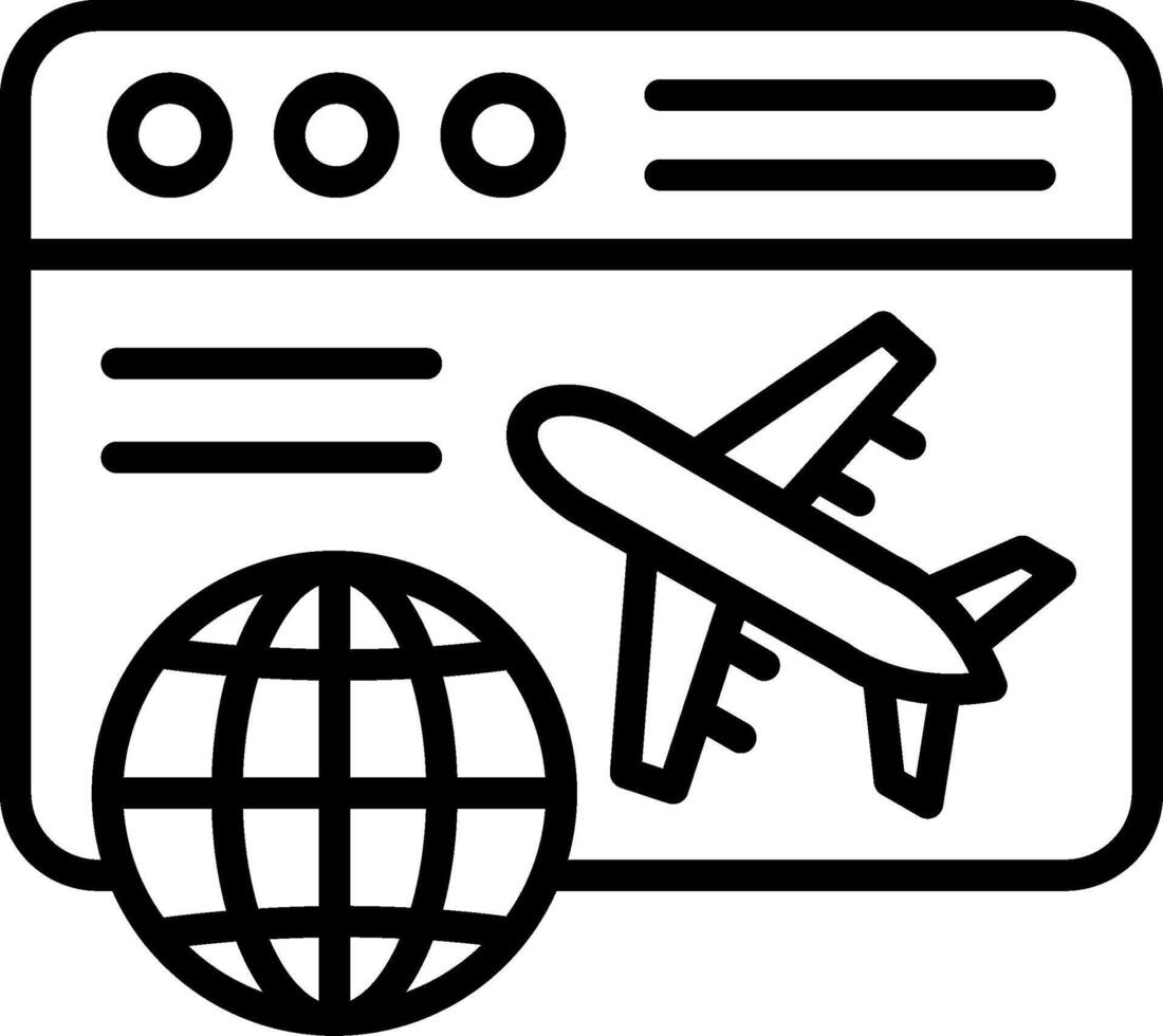 International Line Icon Design vector