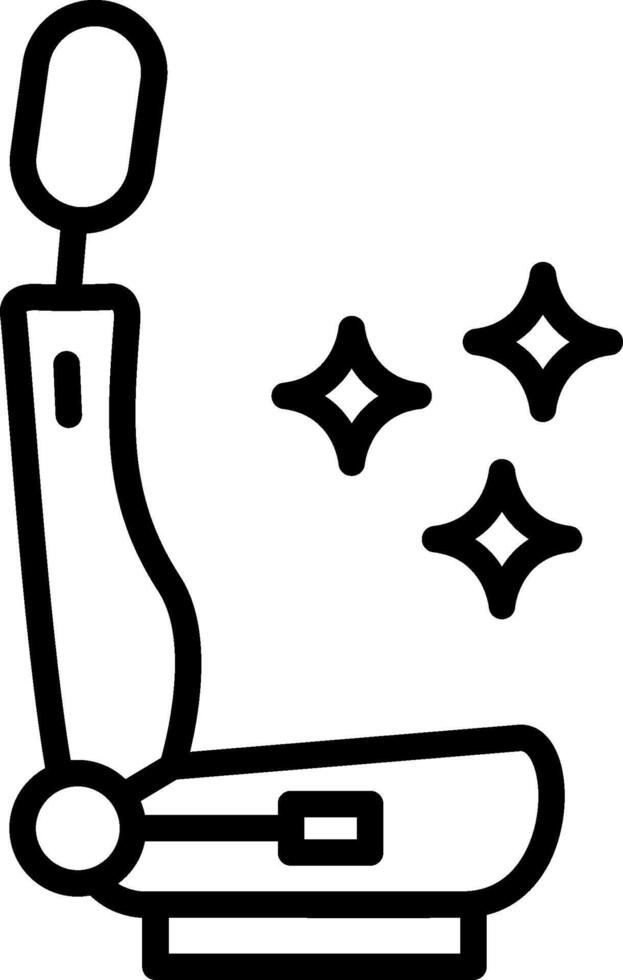 Car Seat Line Icon Design vector