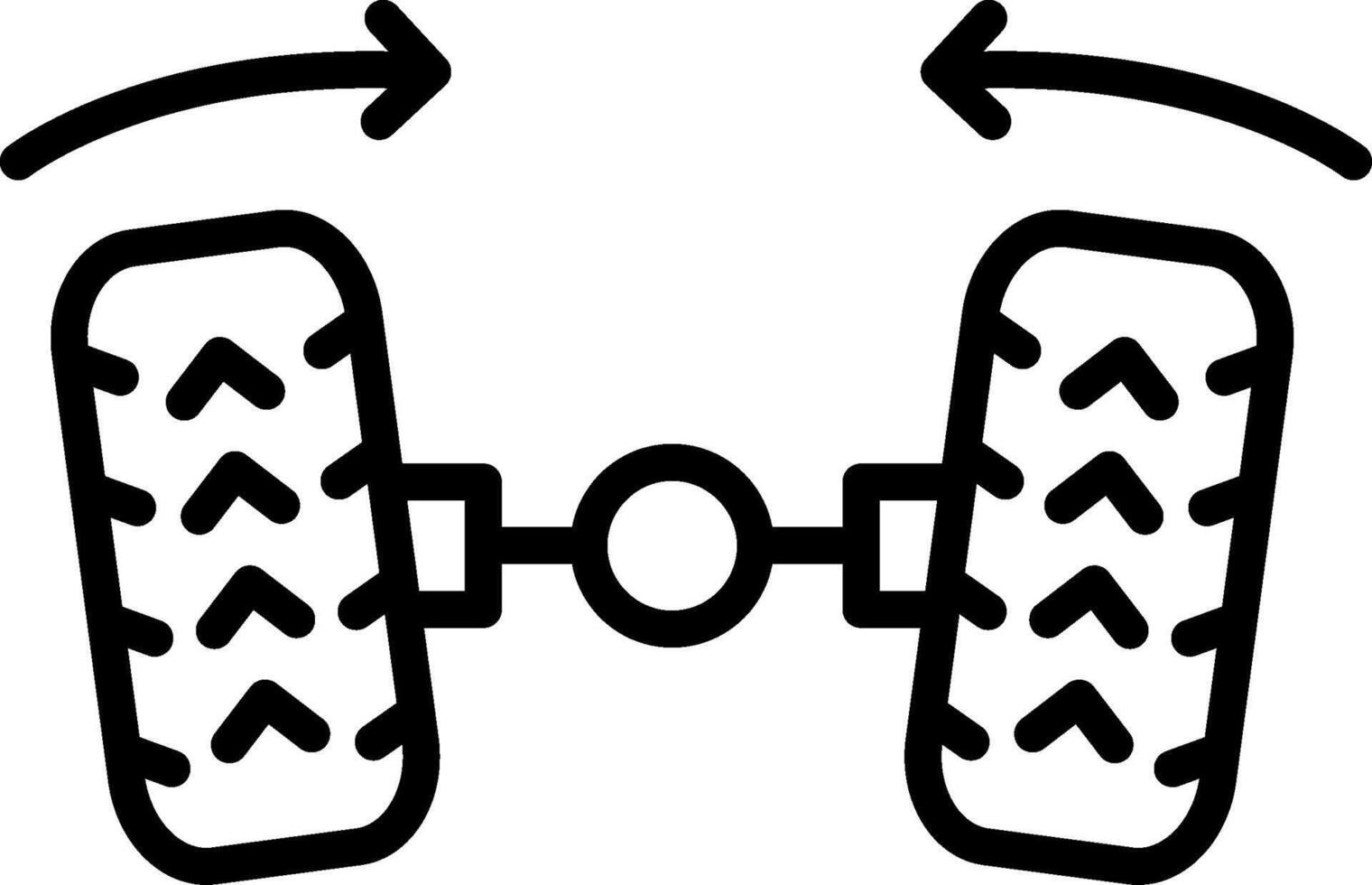Wheel Alignment Line Icon Design vector