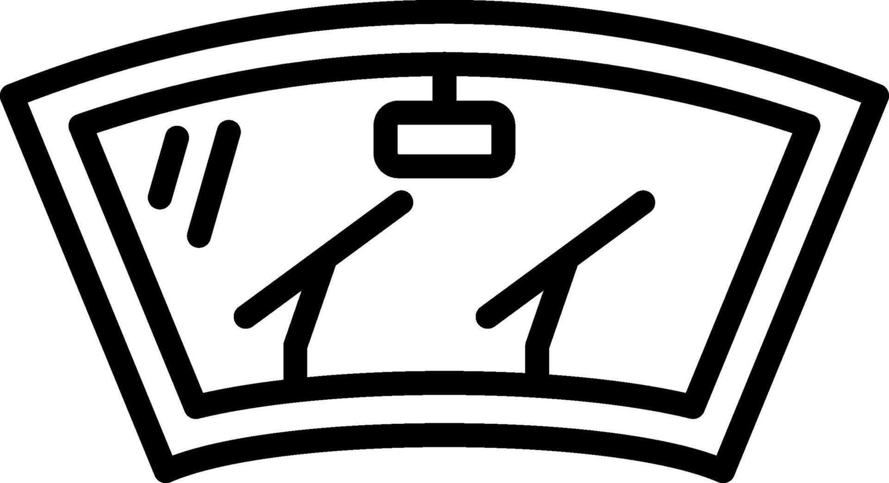 Wiper Line Icon Design vector