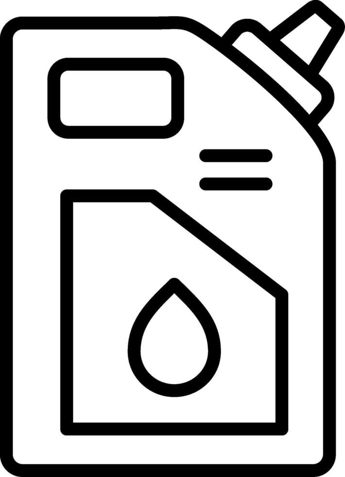 Lubricant Line Icon Design vector