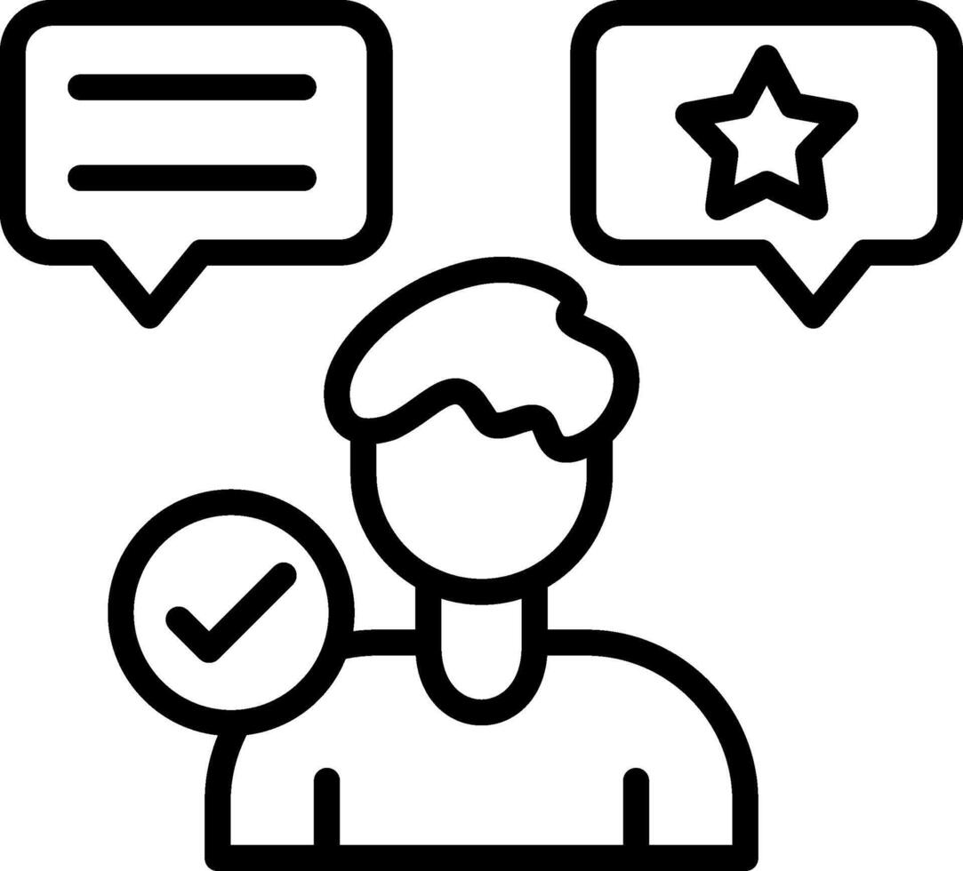 Endorsement Line Icon Design vector