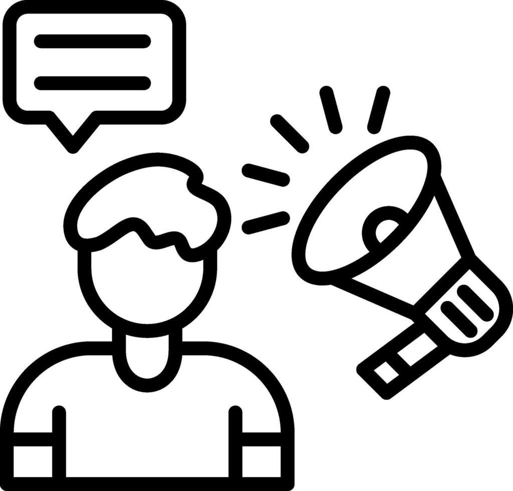 Marketing Line Icon Design vector