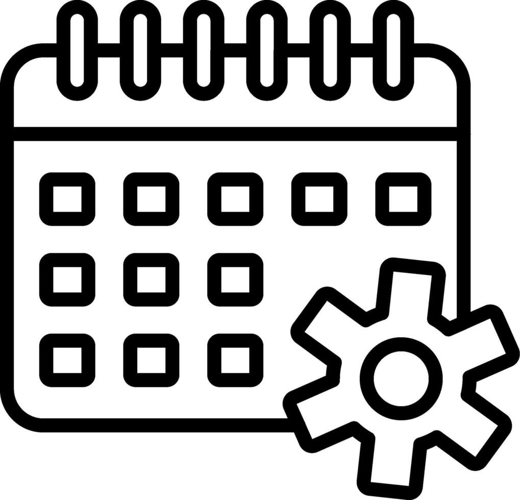 Event Management Line Icon Design vector