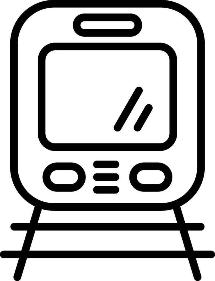 Metro Line Icon Design vector