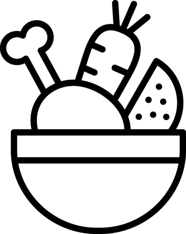 food Line Icon Design vector