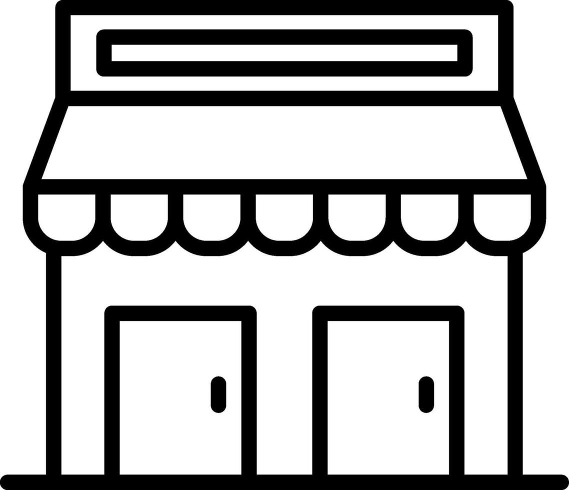 Market Line Icon Design vector