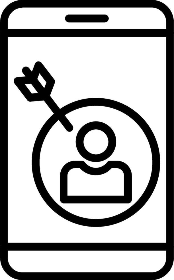 Target Audience Line Icon Design vector
