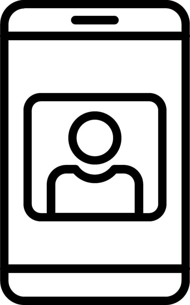 User Line Icon Design vector