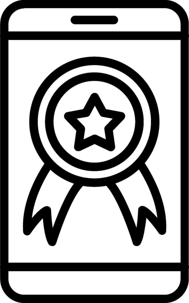 Achievement Line Icon Design vector