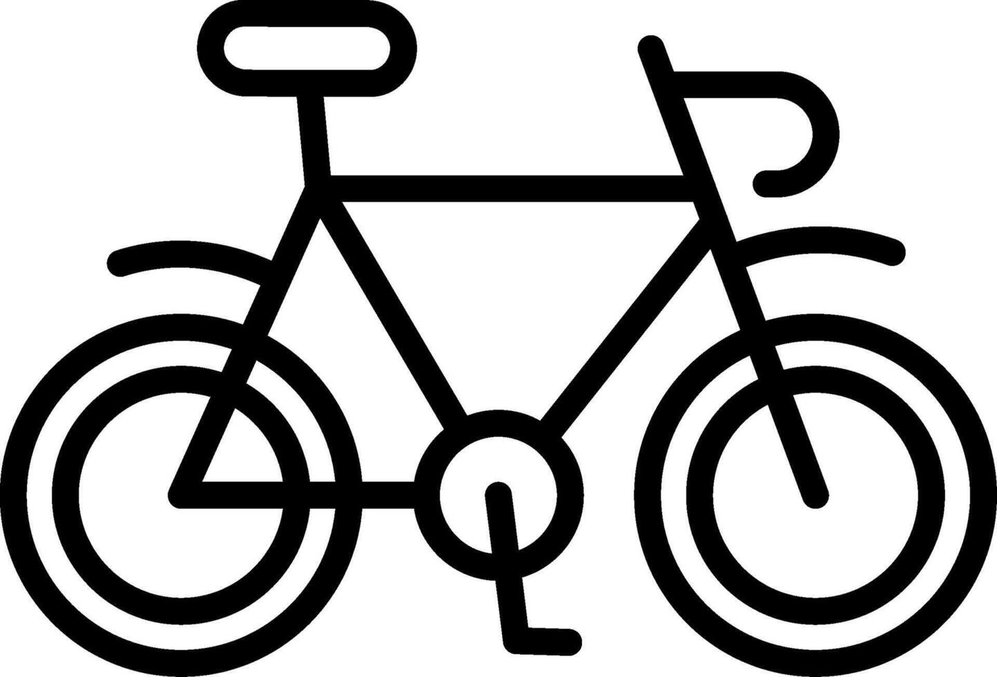 Bike Line Icon Design vector