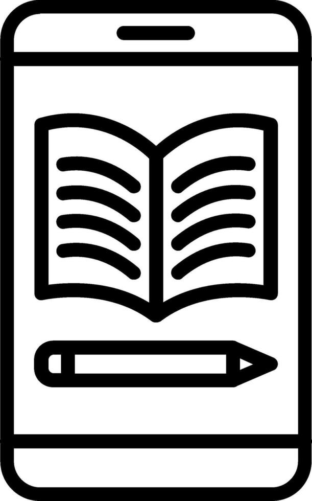 Book Line Icon Design vector