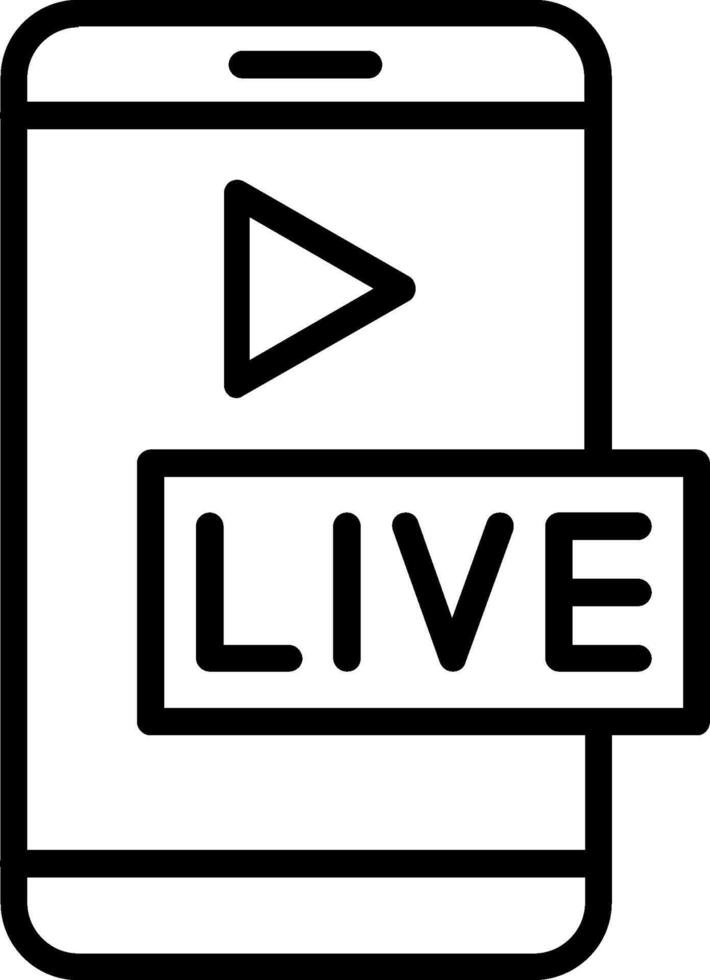 Live Line Icon Design vector