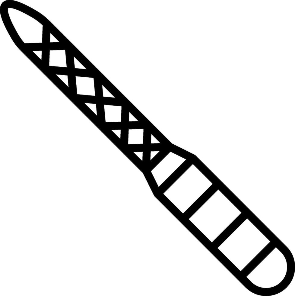 Nail File Line Icon Design vector
