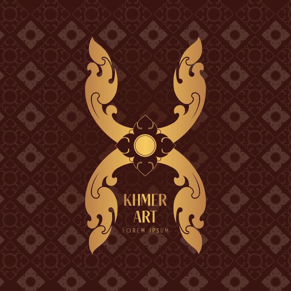 Kbach Khmer, Khmer Ornament, vector