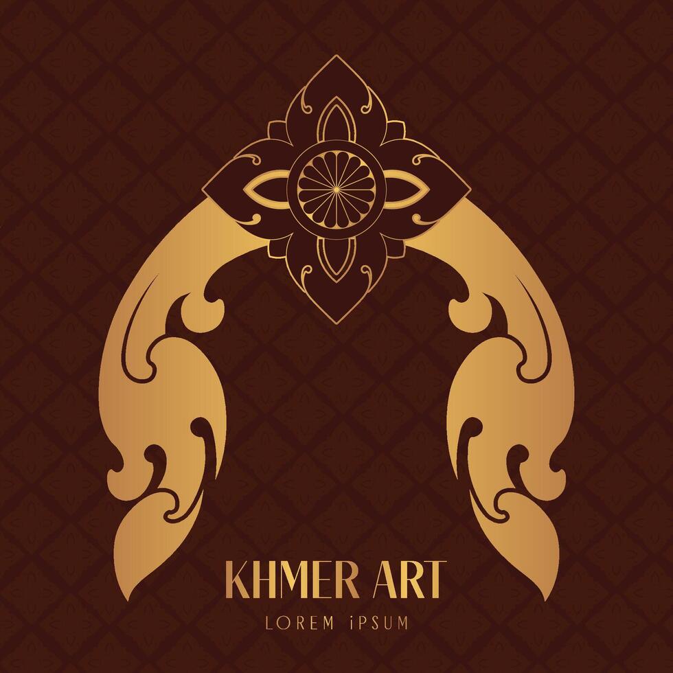 Kbach Khmer, Khmer Ornament, vector