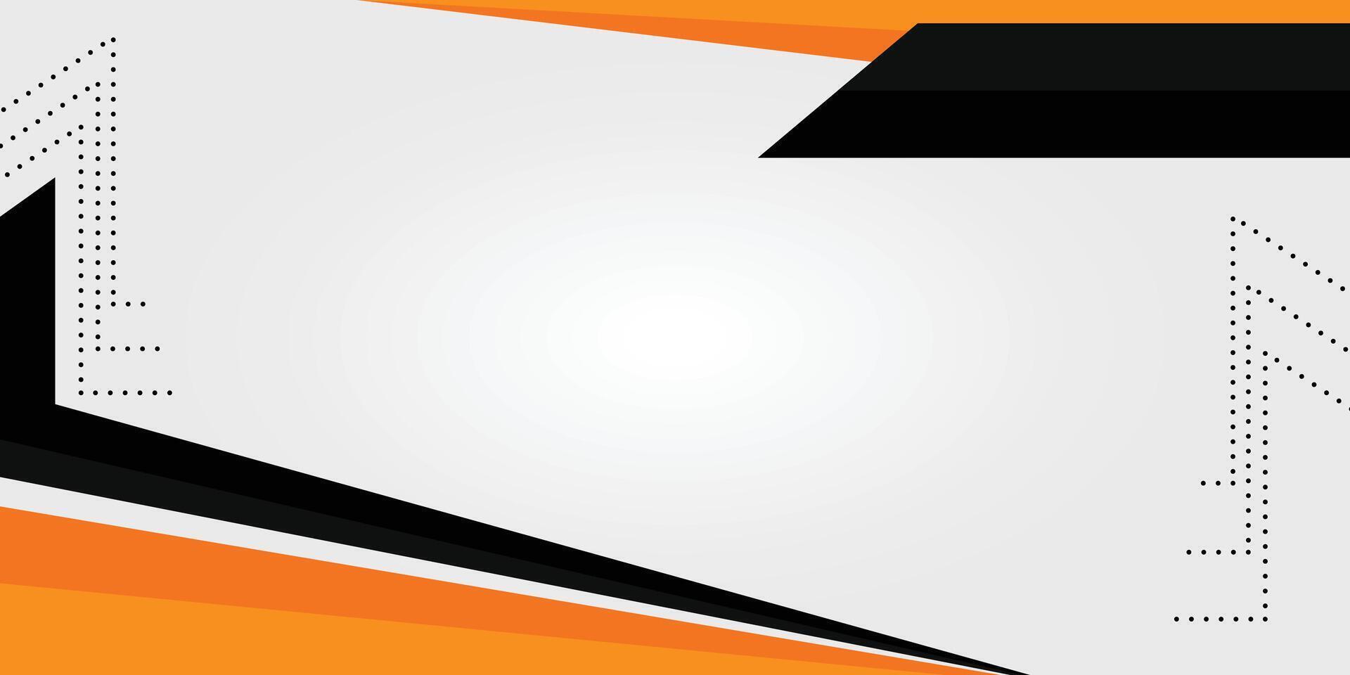 Simple Background With Orange Border vector