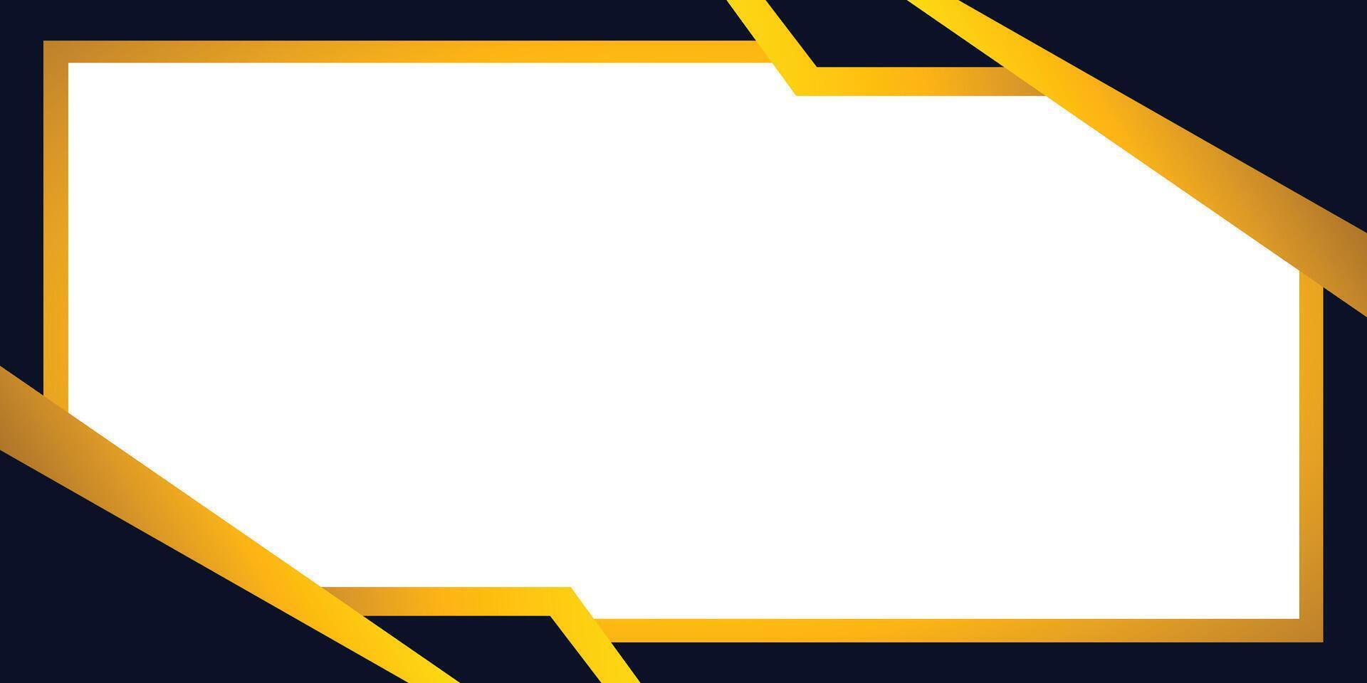 Horizontal Border For Certificate With Blue and Gold Background vector