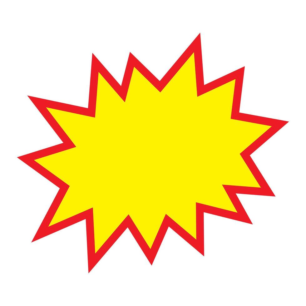 Blank sale tags. Ribbon sale banners. Red and yellow starburst stickers. Pop art funny bang bubble on white background. Cartoon comic style. vector