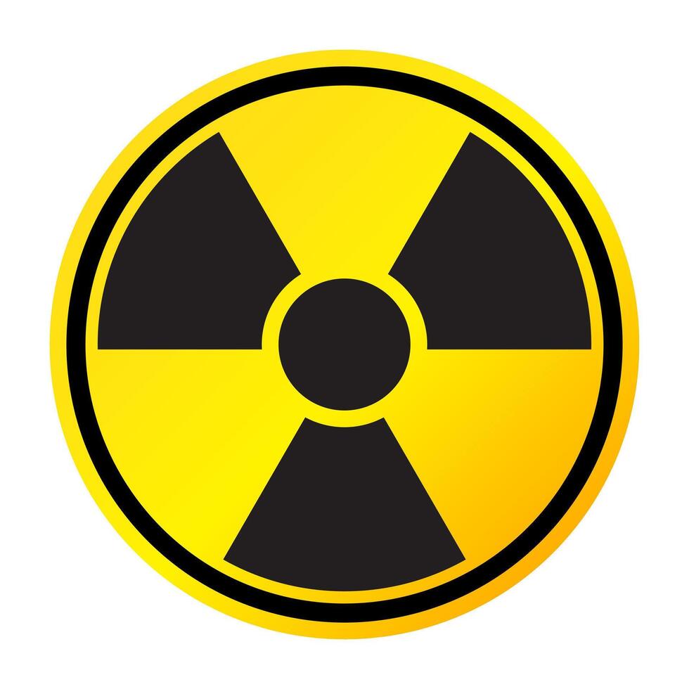 Radiation symbol. Radioactivity alert sign. vector