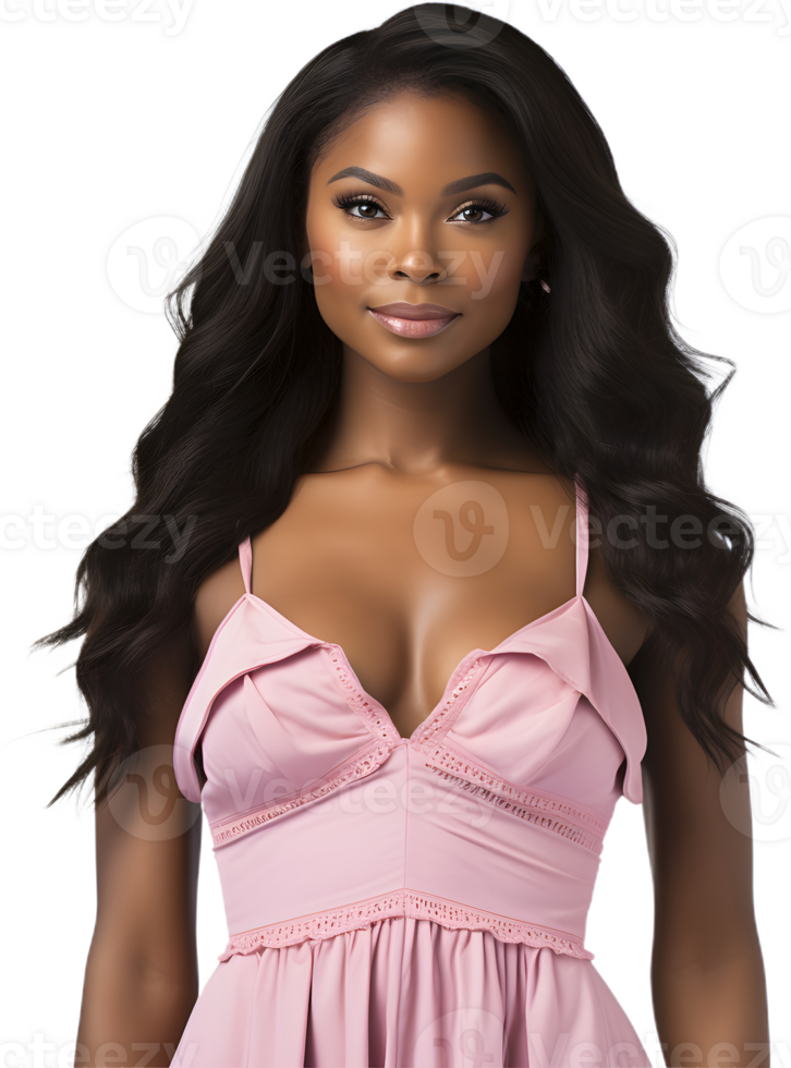 body shot of a dark skinned fashion png