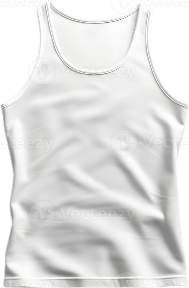 a white tank top on a transparent background png