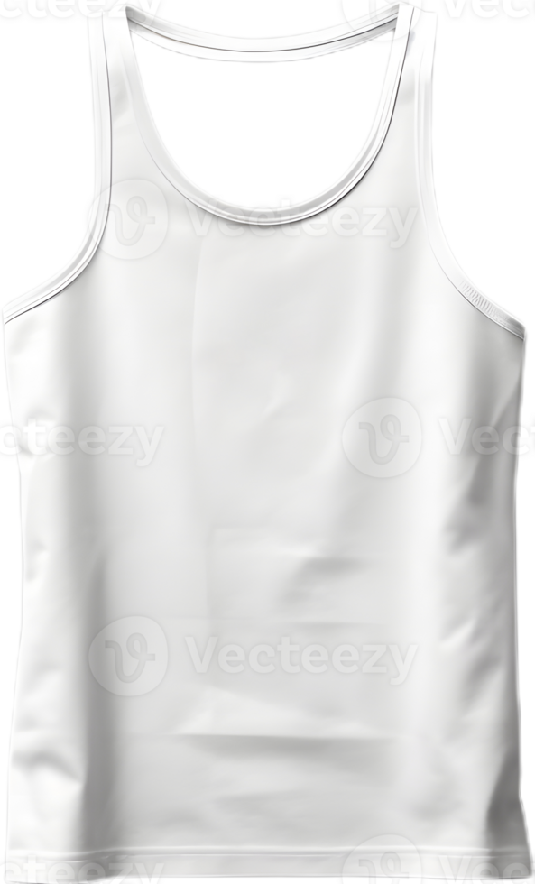 a white tank top on a transparent background png