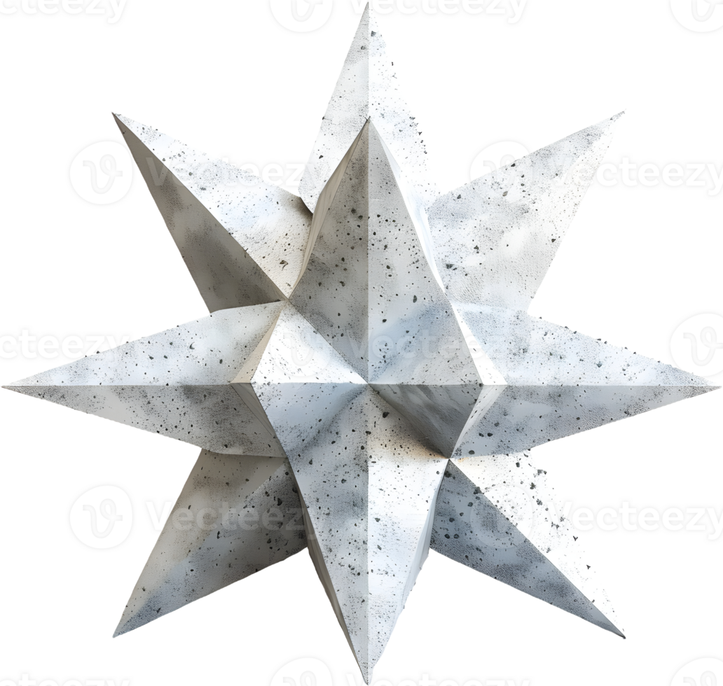 white star with a transparent background png