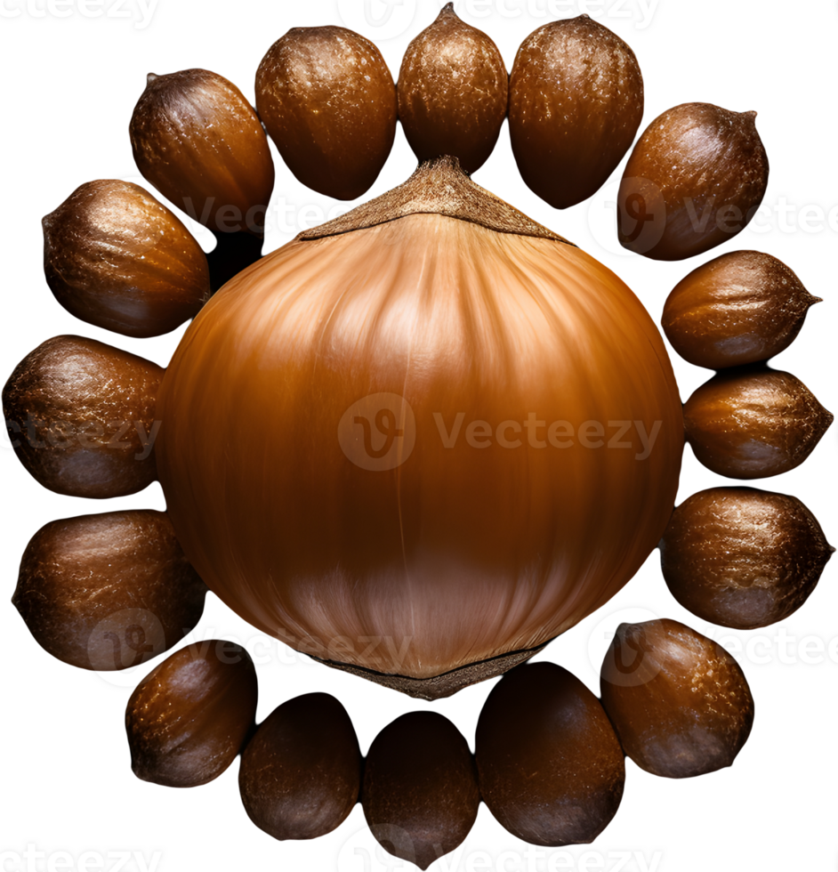 hazelnut on a transparent background png