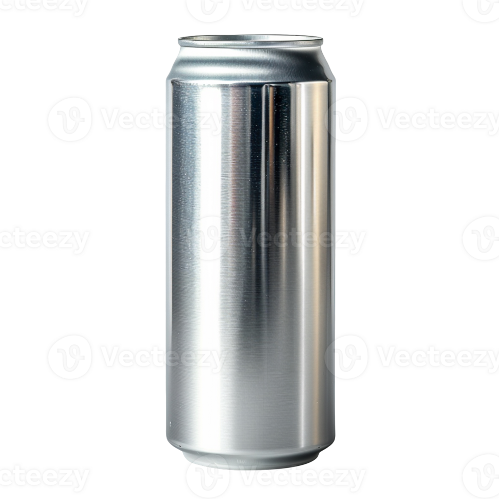 330 ml aluminum empty blank soda can isolated on transparent background png