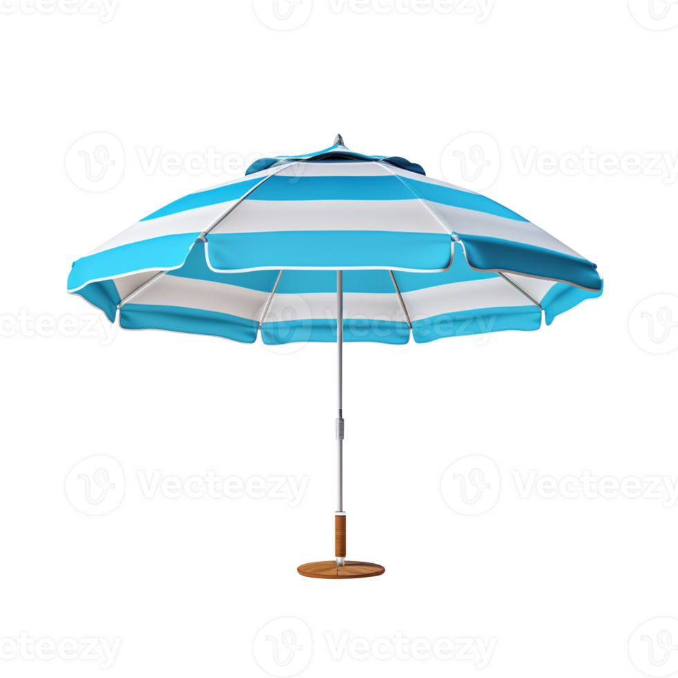 Beach umbrella isolated on transparent background png
