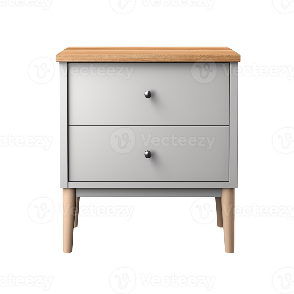 Bedside table isolated on transparent background png