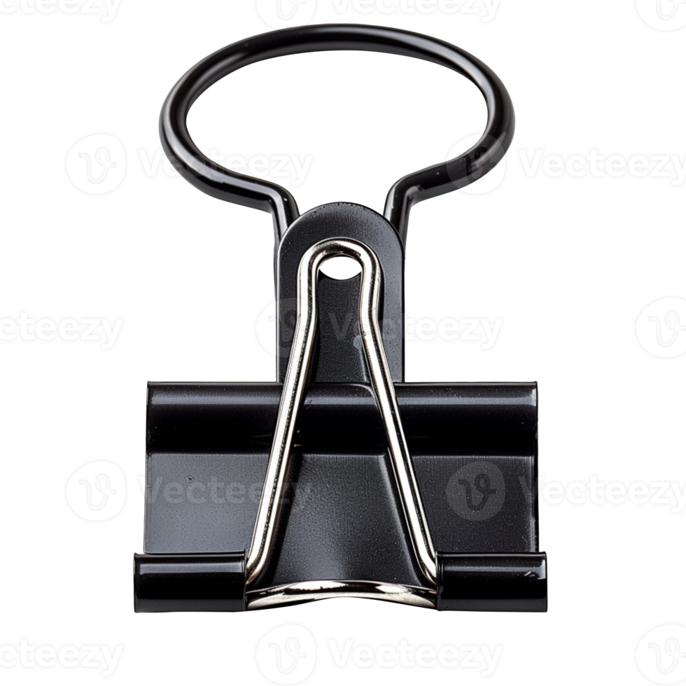 Binder clip isolated on transparent background png