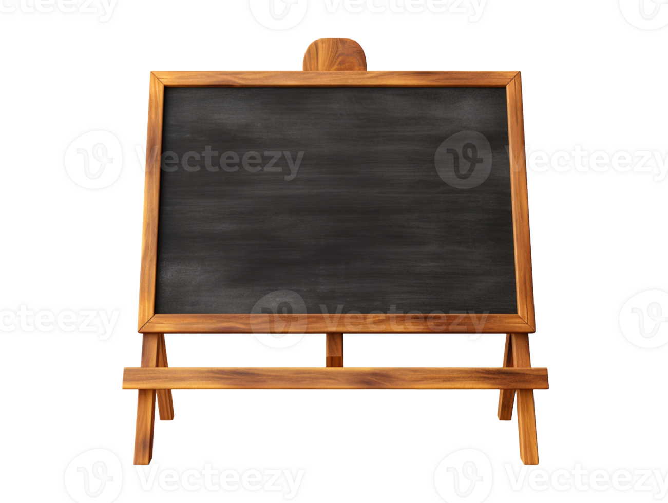 Blank blackboard isolated on transparent background png