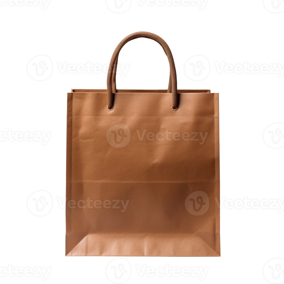 Brown paper bag isolated on transparent background png